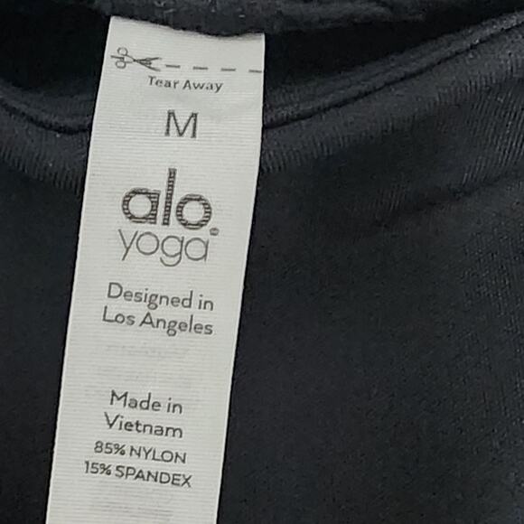 Alo Yoga Black Women's High-Waist Zip It Flare Legging Sz M - Picture 10 of 16